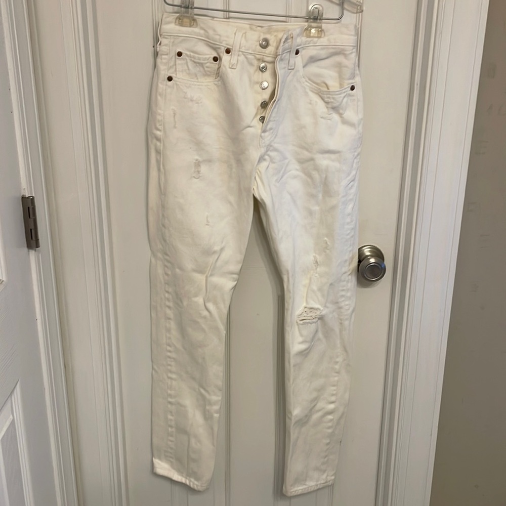 Levi’s Premium 501 Skinny Jean (White)